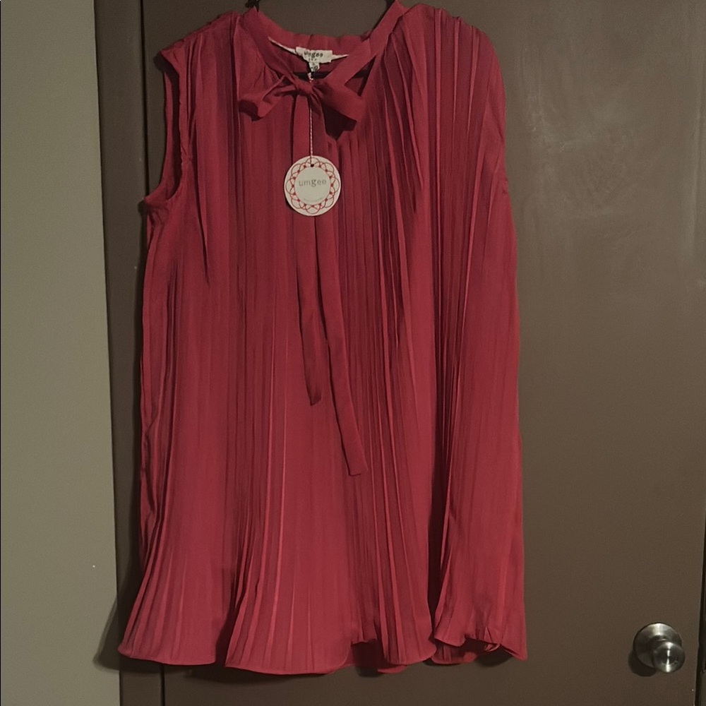 Dark Pink Sleeveless Dress